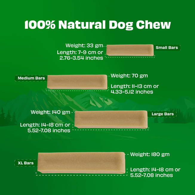 Pawfect Himalayan Yak Chews with 3 Nutritious Fruits – Large 3 x 140g