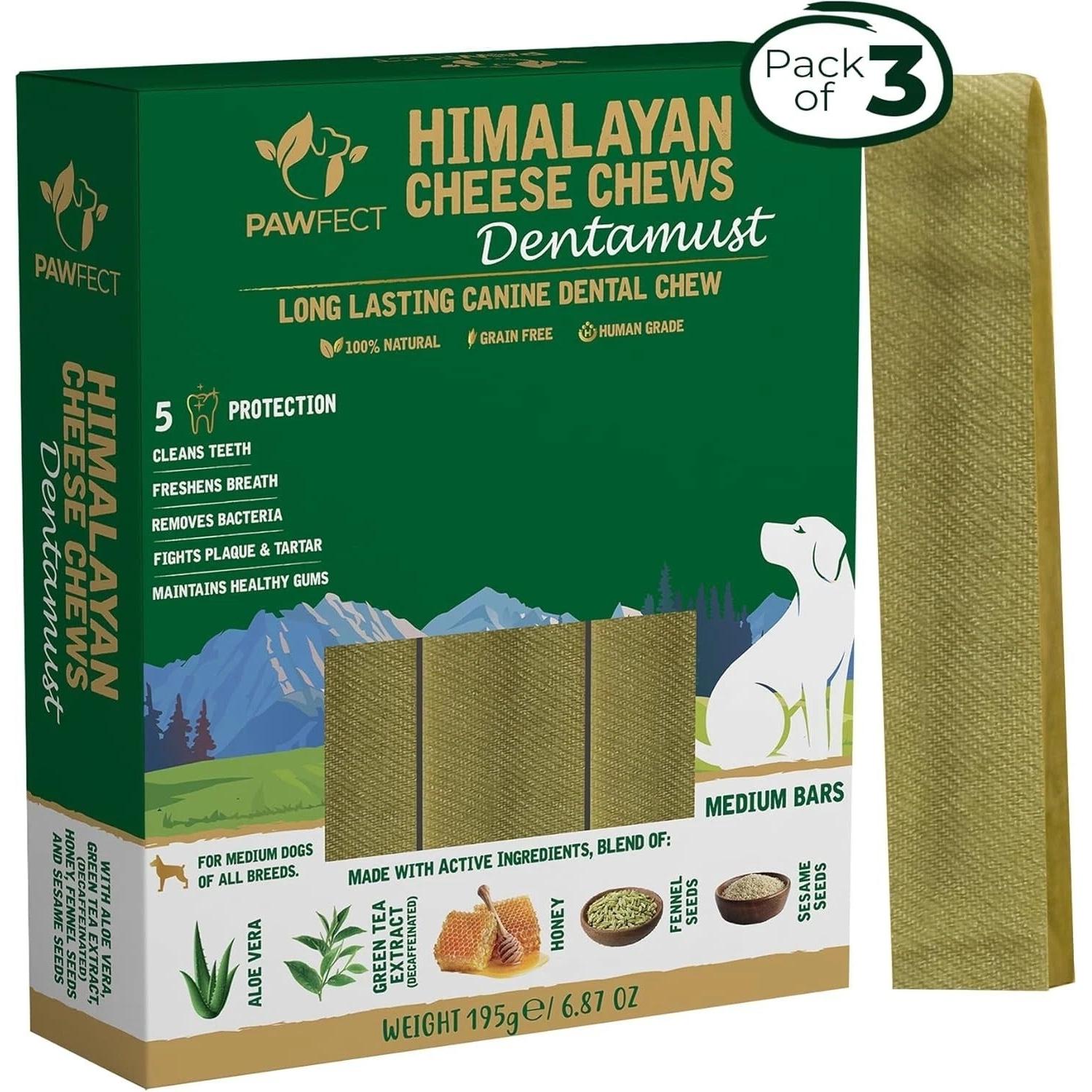 Pawfect Flavoured Yak Chews for Dogs 3 Packs