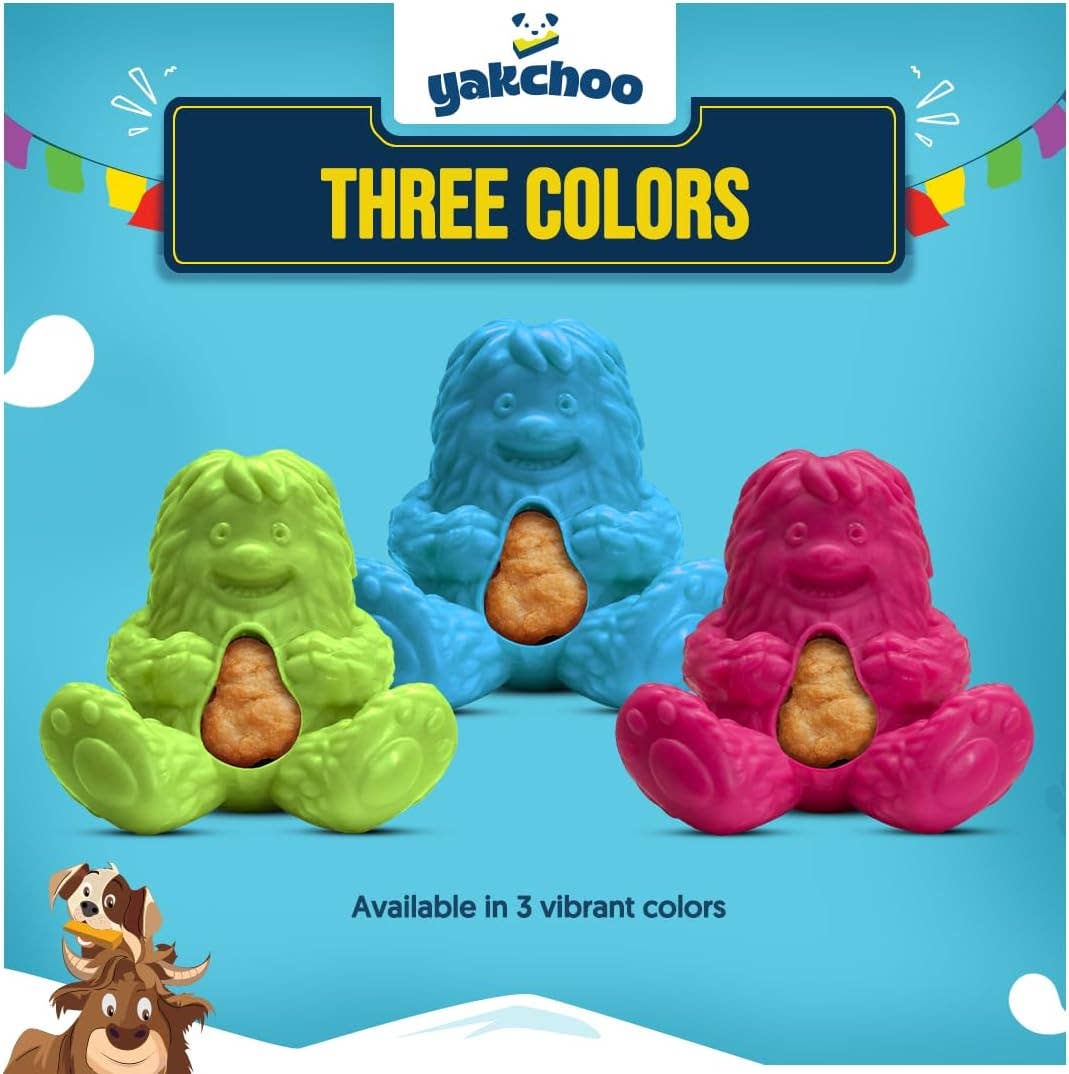 Yakchoo Play Treatoy - Interactive Rubber Dog Treat Toy