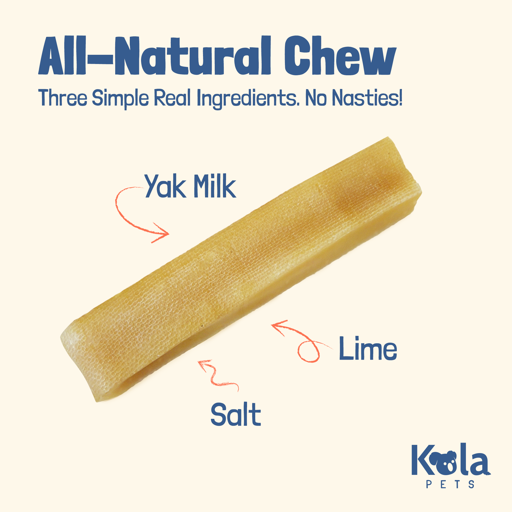 Yak Chews for Dogs (XL Pack of 4) - NEW