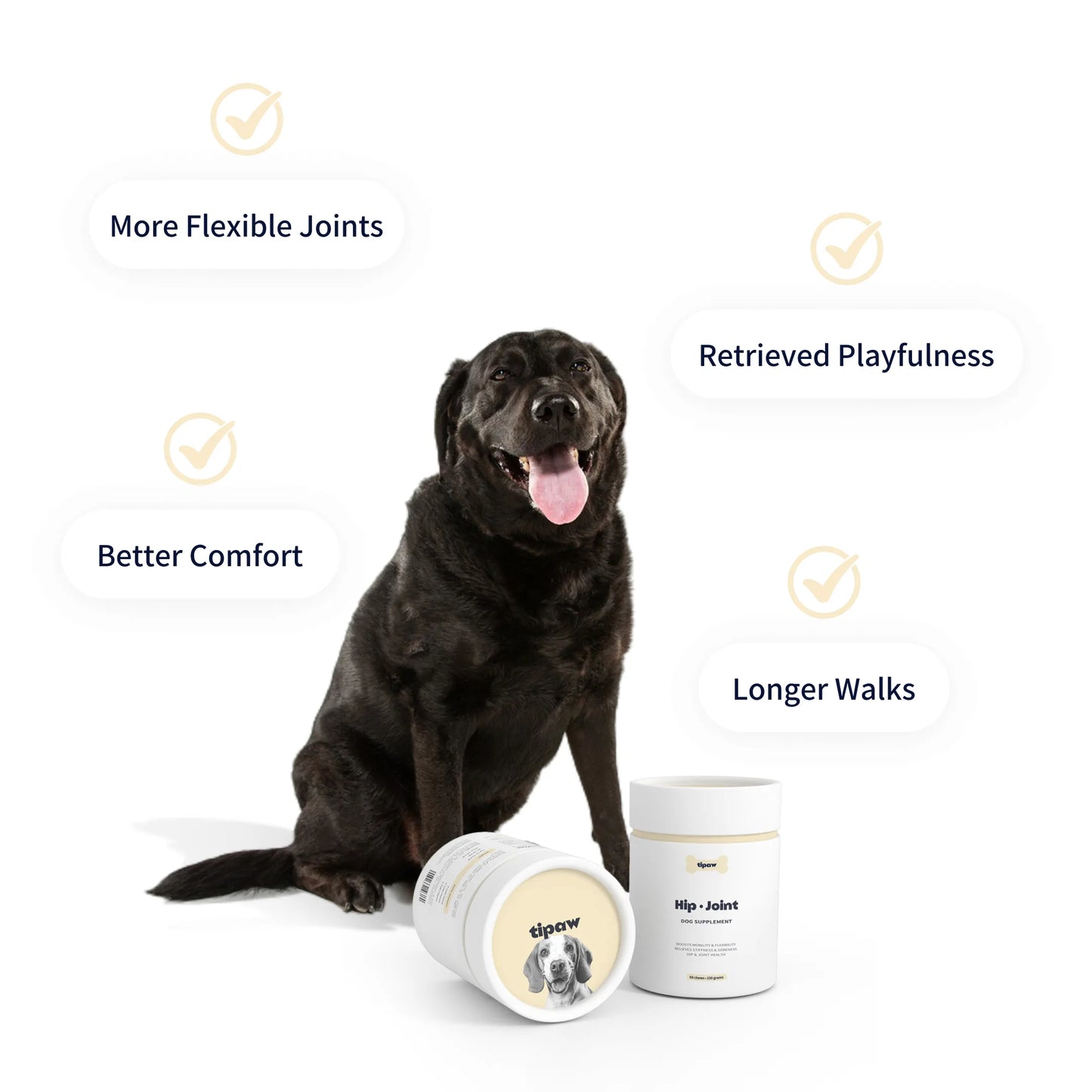 Tipaw Hip & Joint Natural Supplement For Dogs