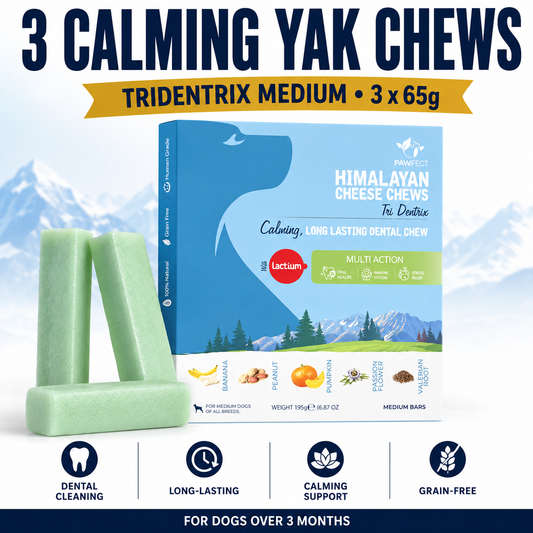 Pawfect Calming Yak Chews – Tridentrix Medium 3 x 65g