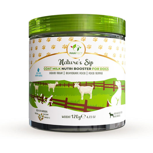 Nature's Sip 100% Natural Goat Milk Powder Natural Probiotic for Dogs 120g