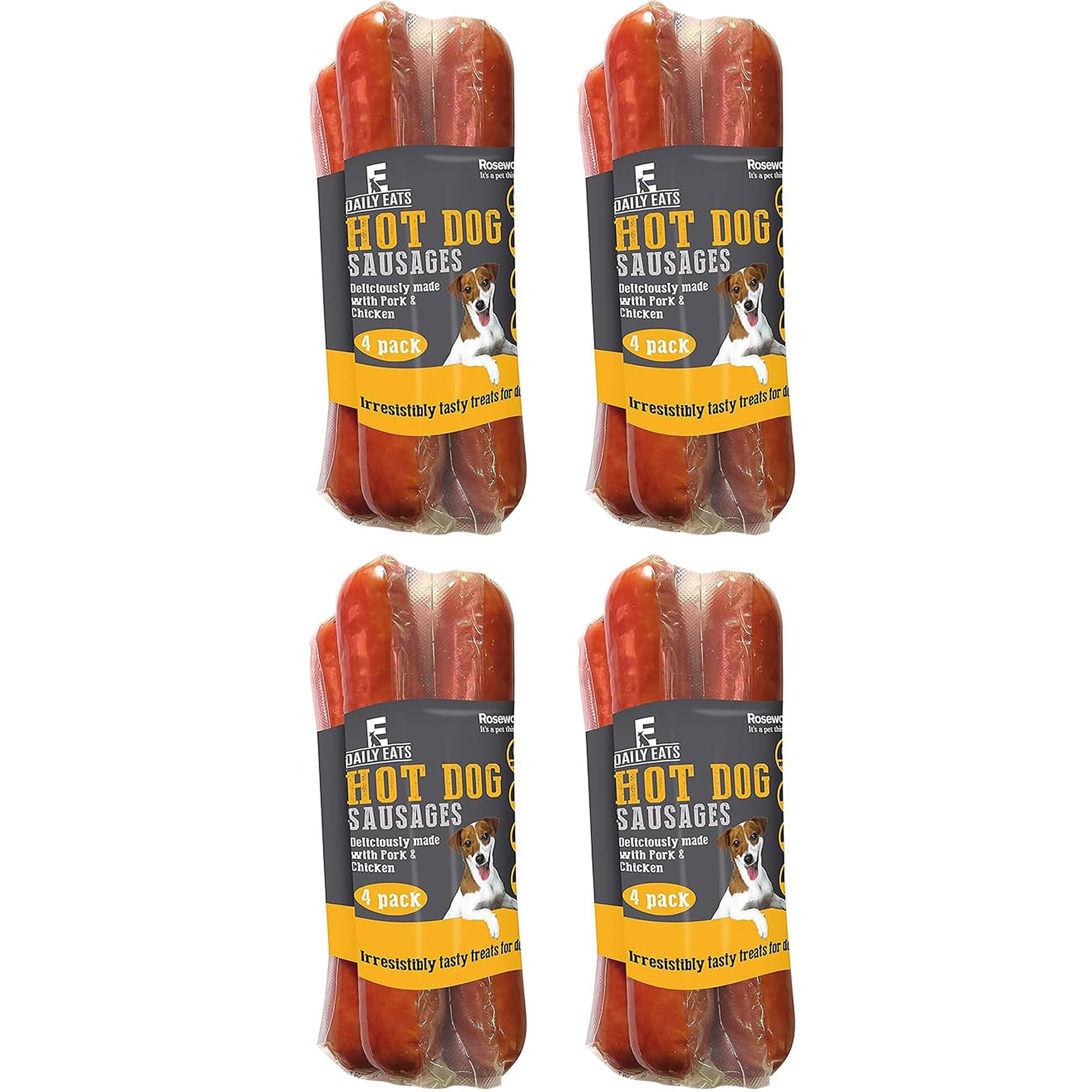 Rosewood Chicken & Pork Dog Sausages Bundle (4 x 4 Pack)