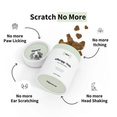 Tipaw Allergy & Itch Natural Supplement for Dogs