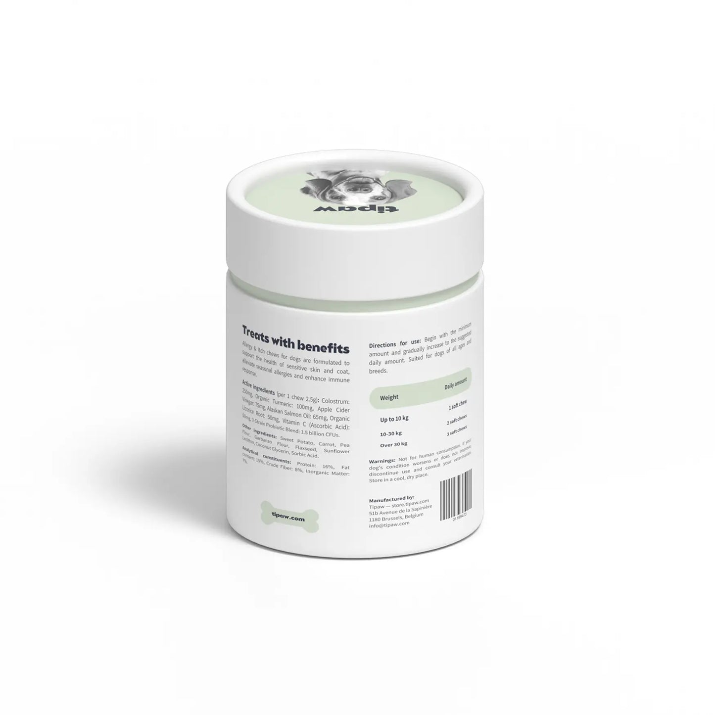 Tipaw Allergy & Itch Natural Supplement for Dogs