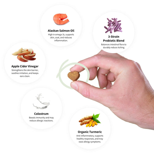 Tipaw Allergy & Itch Natural Supplement for Dogs