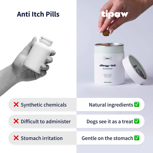Tipaw Allergy & Itch Natural Supplement for Dogs