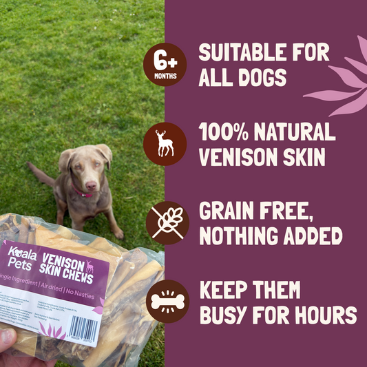 Venison Skin Chews for Dogs