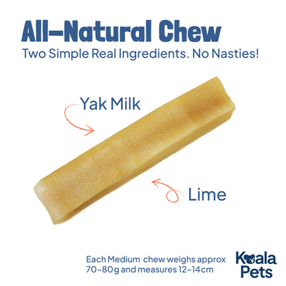 Yak Chews for Dogs (Medium Pack of 6)