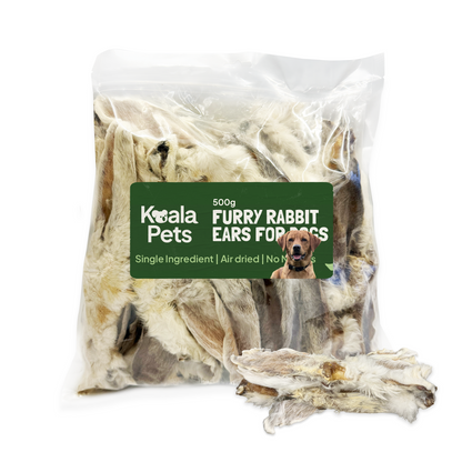 Rabbit Ears With Fur for Dogs