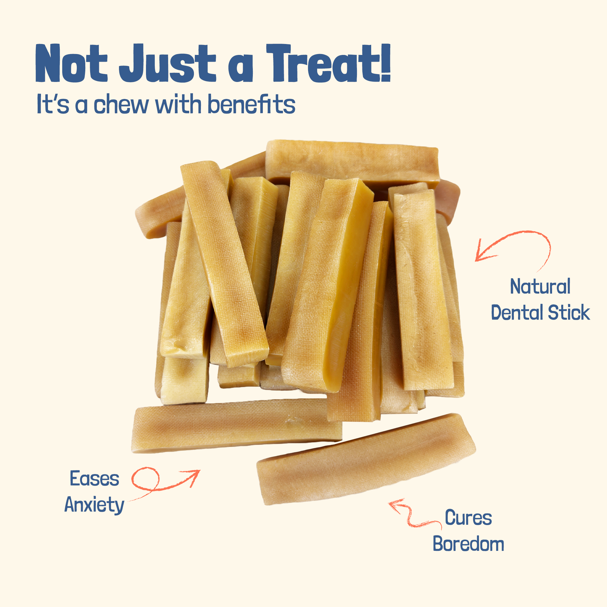 Yak Chews for Dogs (XL Pack of 4) - NEW