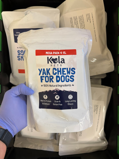 Yak Chews for Dogs (4 x XL) (Clearance, Shorter Lasting)